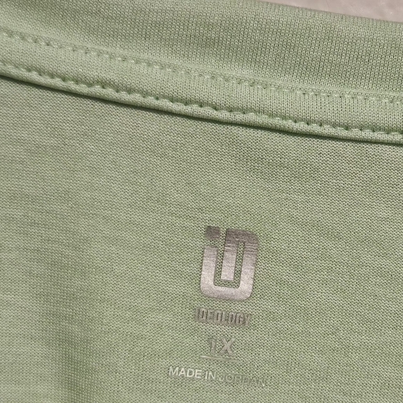 2 Ideology Women's V-Neck Short Sleeve Tops - Green and Yellow - Picture 7 of 16